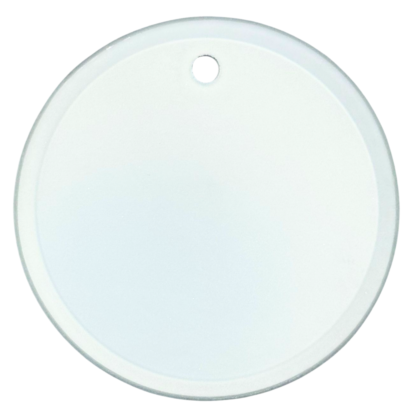 Ornamento Circular de Vidrio Personalizado | Impresión en 1 Cara (Visible por Ambos Lados)