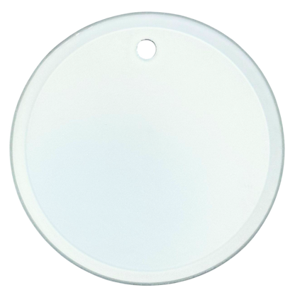 Ornamento Circular de Vidrio Personalizado | Impresión en 1 Cara (Visible por Ambos Lados)