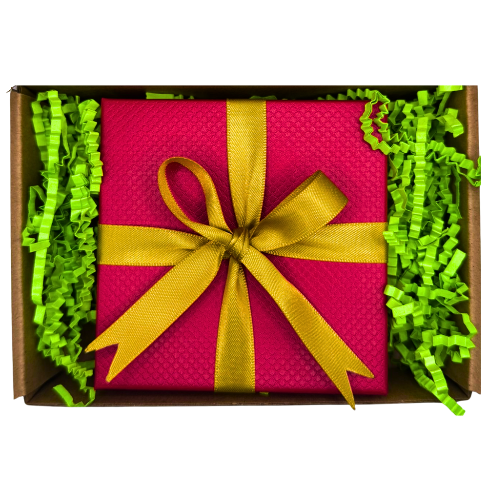 Caja Roja en paquete de envio