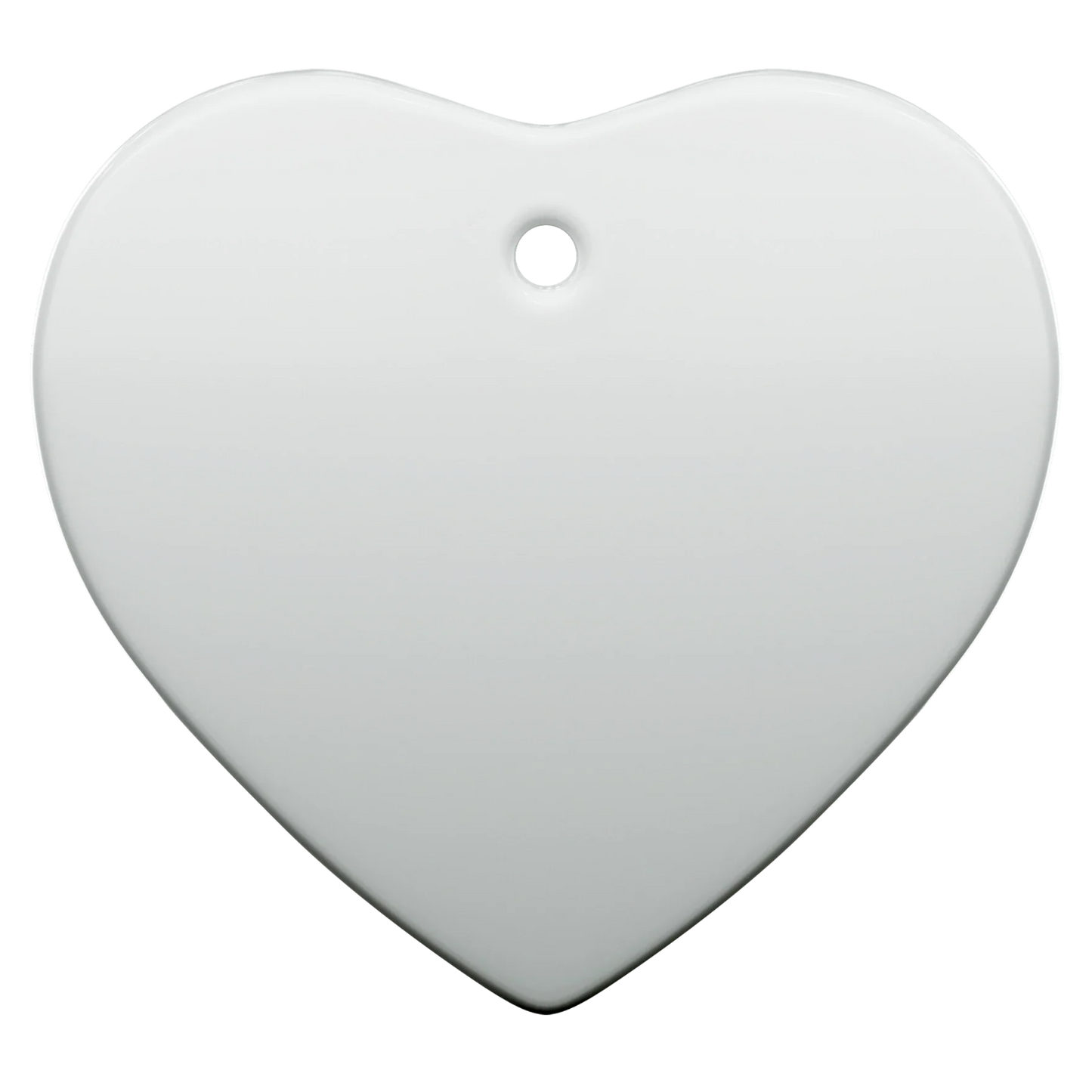 Ornamento de Ceramica Corazon, impresion 1 lado o 2 lados
